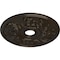 Ekena Millwork Acanthus Twist Medallion (Canopies up to 8 3/8"), 23 5/8"OD x 4 5/8"ID x 1 7/8"P, Stone Hearth CM23ACSHF - alternate 4